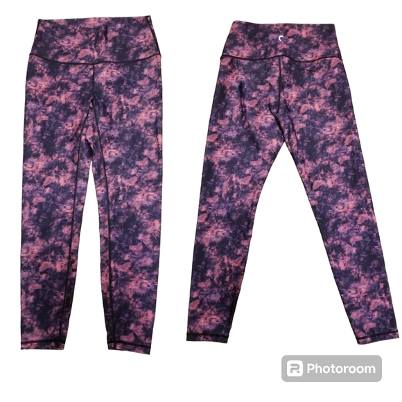 ZYIA Smoky Red Hendrix Luxe Leggings Sz 4 - Picture 2 of 2